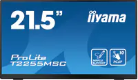 iiyama ProLite T2255MSC-B1 - LED-Monitor - 54.5 cm (21.5") - Touchscreen - 1920 x 1080 Full HD (1080p) @ 60 Hz - IPS - 400 cd/m² - 1000:1 - 5 ms - HDMI, DisplayPort - Lautsprecher - mattschwarz iiyama ProLite T2255MSC-B1 - LED-Monitor - 54.5 cm (21.5") - Touchscreen - 1920 x 1080 Full HD (1080p) @ 60 Hz - IPS - 400 cd/m² - 1000:1 - 5 ms - HDMI, DisplayPort - Lautsprecher - mattschwarz