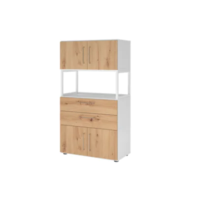Hammerbacher Regalschrank FlexWall 800 x 1.452 x 417 mm (B x H x T) Flügeltür ohne Rollen Holz Hammerbacher Regalschrank FlexWall 800 x 1.452 x 417 mm (B x H x T) Flügeltür ohne Rollen Holz