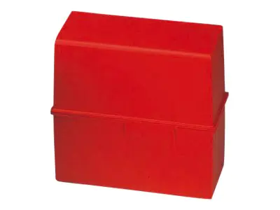 HAN Karteikasten 976-17 DIN A6 quer max. 400Karten PS rot
