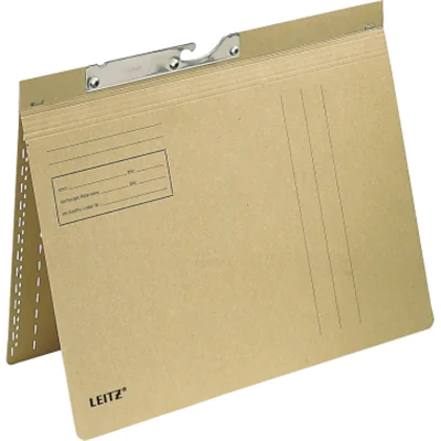 Leitz Pendelhefter DIN A4 250g/m² kaufmännische Heftung ohne Organisationsaufdruck Natronkarton, recycelt naturbraun 50 St./Pack. Leitz Pendelhefter DIN A4 250g/m² kaufmännische Heftung ohne Organisationsaufdruck Natronkarton, recycelt naturbraun 50 St./Pack.