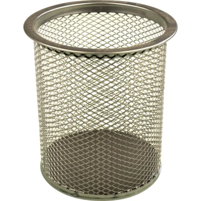 helit Stifteköcher Mesh H2518100 9x10cm rund 1Fach Metall silber helit Stifteköcher Mesh H2518100 9x10cm rund 1Fach Metall silber