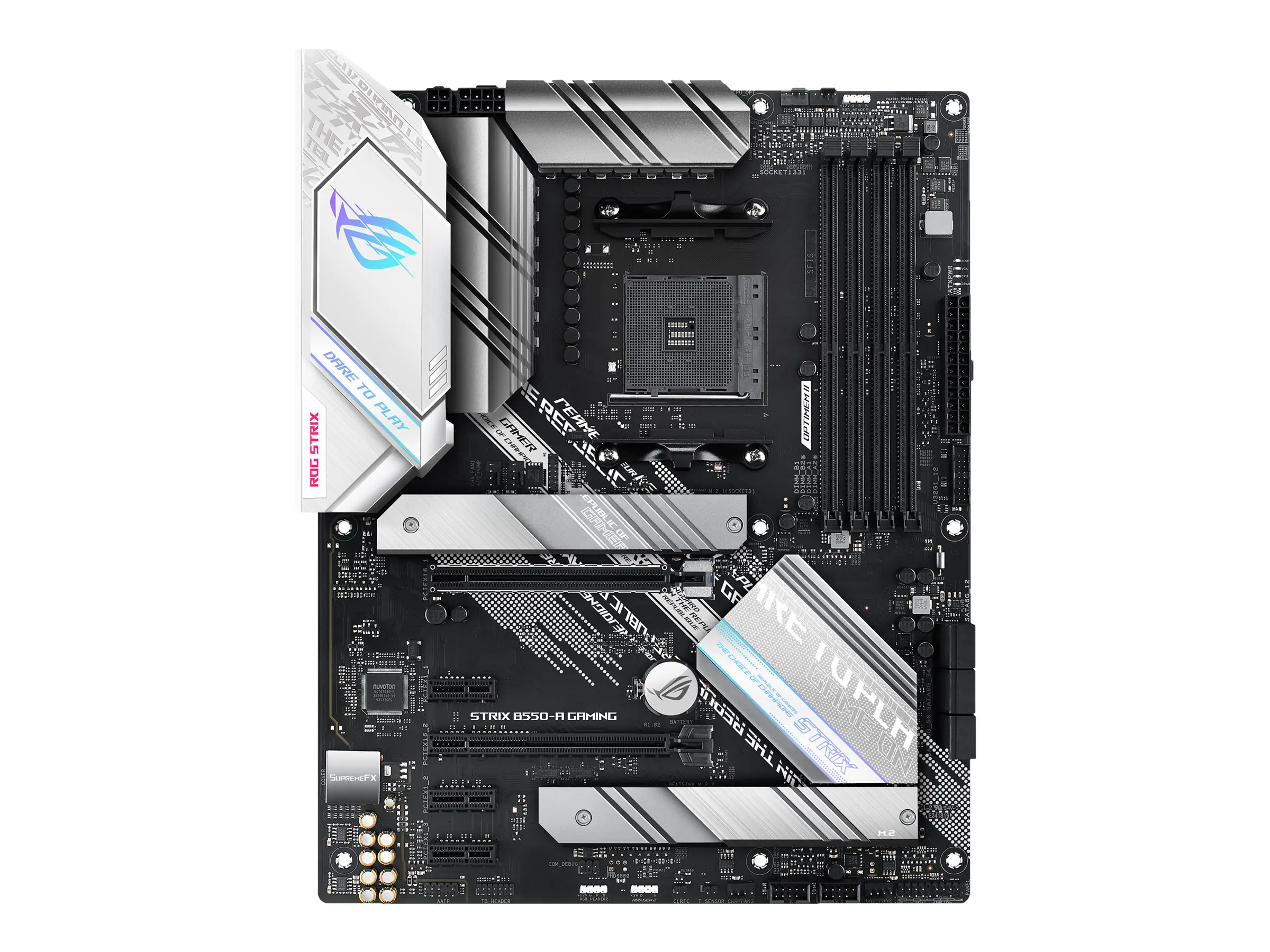ASUS ROG STRIX B550-A GAMING - Motherboard - ATX - Socket AM4 - AMD B550 Chipsatz - USB-C Gen2, USB 3.2 Gen 1, USB 3.2 Gen 2 - 2.5 Gigabit LAN - Onboard-Grafik (CPU erforderlich) - HD Audio (8-Kanal)