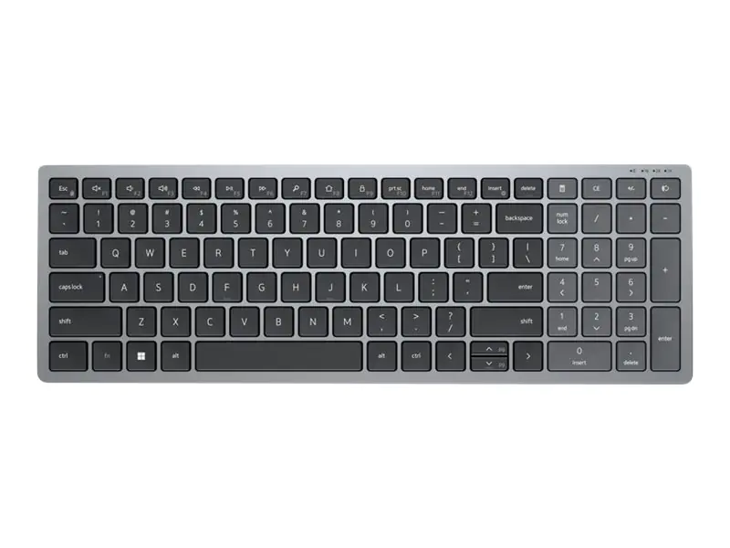 Dell KB740 - Tastatur - kompakt, mehrere Geräte KB740-GY-R-FR