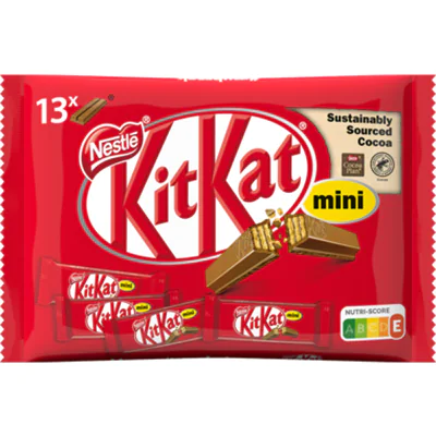 KitKat® Schokoriegel Mini 13 x 16,9 g/Pack. KitKat® Schokoriegel Mini 13 x 16,9 g/Pack.