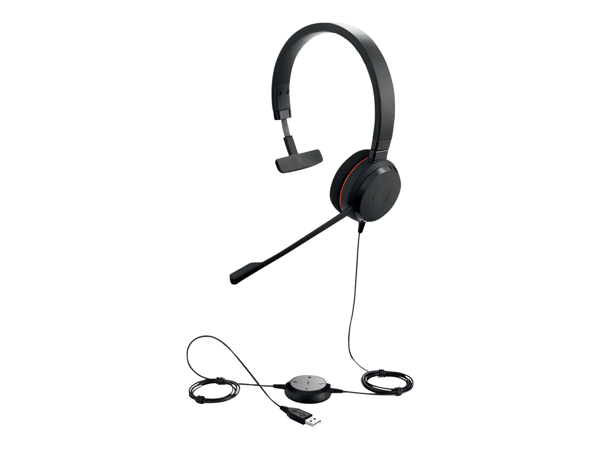 Jabra Evolve 20 MS mono - Headset - On-Ear - kabelgebunden - USB - Zertifiziert für Skype für Unternehmen Jabra Evolve 20 MS mono - Headset - On-Ear - kabelgebunden - USB - Zertifiziert für Skype für Unternehmen