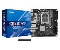 ASRock H610M-ITX/eDP - Motherboard - Mini-ITX - LGA1700-Sockel - H610 Chipsatz - USB 3.2 Gen 1 - Gigabit LAN, Wi-Fi, Bluetooth - Onboard-Grafik (CPU erforderlich) - HD Audio (8-Kanal)