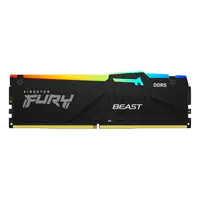 Kingston FURY Beast RGB - DDR5 - Modul - 8 GB - DIMM 288-PIN - 6000 MHz / PC5-48000 - CL36 - 1.35 V - ungepuffert - on-die ECC - Schwarz