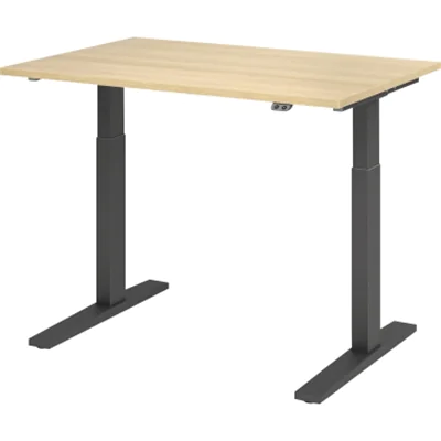 Hammerbacher Schreibt. VXMKA12/E/G el.120x80cm graphit/eiche Hammerbacher Schreibt. VXMKA12/E/G el.120x80cm graphit/eiche