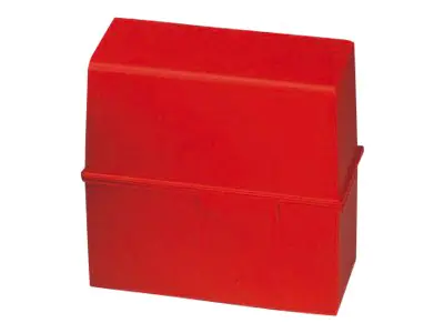 HAN Karteikasten 975-17 DIN A5 quer max. 450Karten PS rot