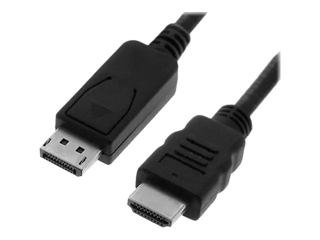 VALUE - Adapterkabel - DisplayPort männlich zu HDMI männlich - 3 m - abgeschirmt - Schwarz VALUE - Adapterkabel - DisplayPort männlich zu HDMI männlich - 3 m - abgeschirmt - Schwarz