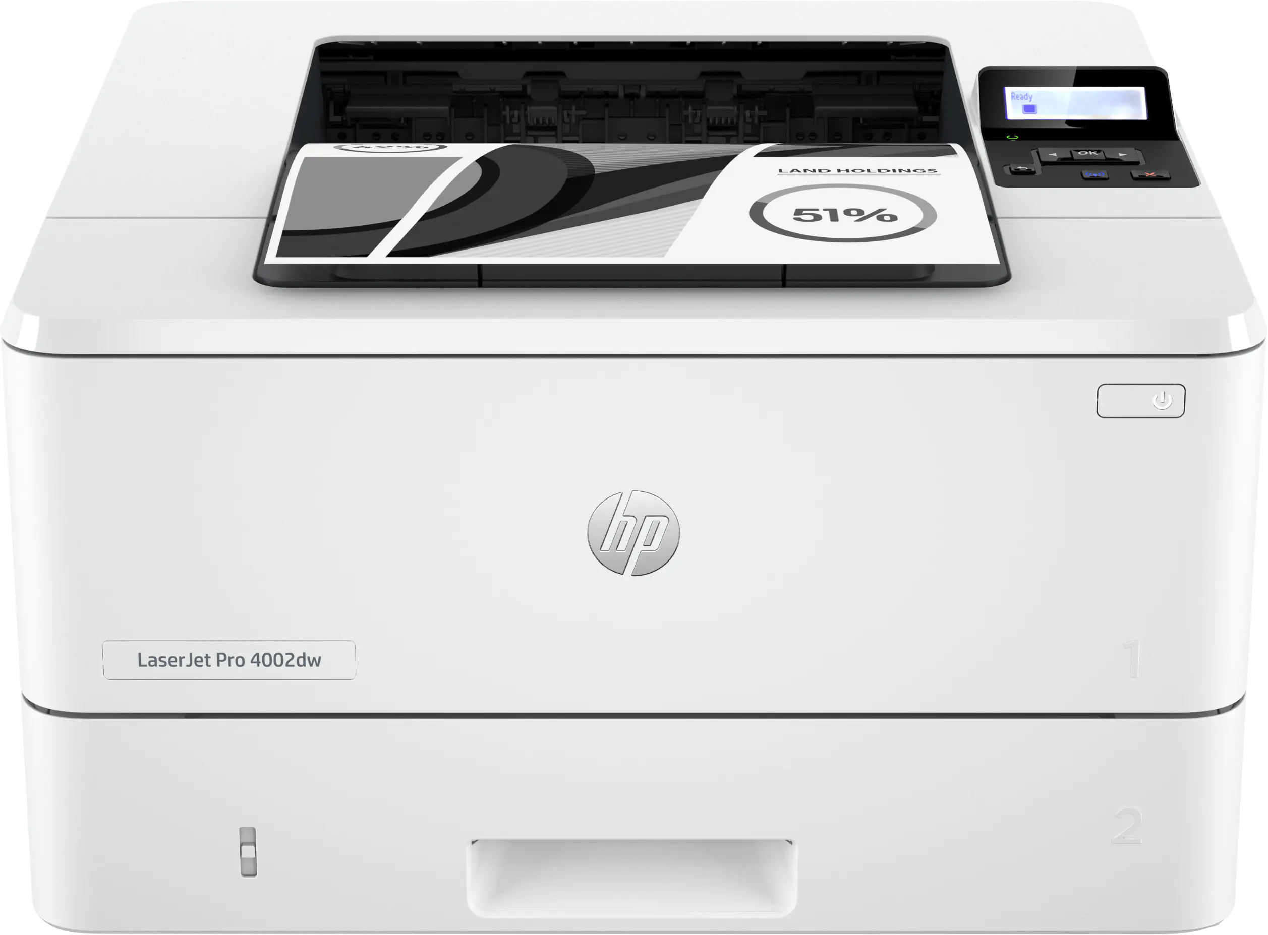HP LaserJet Pro 4002dw Drucker, Laser, 1200 x 1200 DPI, A4, 40 Seiten pro Minute, Doppelseitiger Druck, Weiß 2Z606F#B19