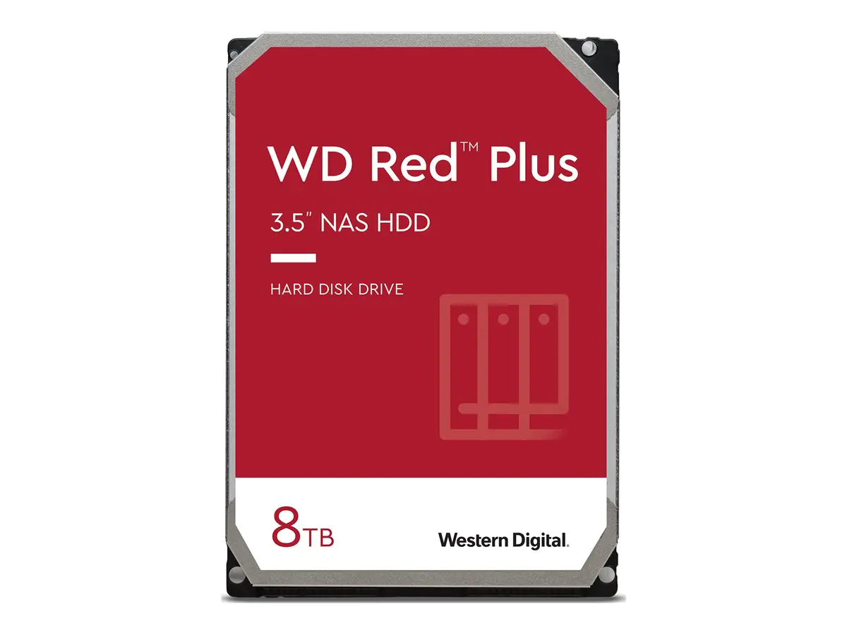 WD Red Plus WD80EFPX - Festplatte - 8 TB - intern - 3.5" (8.9 cm) - SATA 6Gb/s - 5640 rpm - Puffer: 256 MB WD Red Plus WD80EFPX - Festplatte - 8 TB - intern - 3.5" (8.9 cm) - SATA 6Gb/s - 5640 rpm - Puffer: 256 MB
