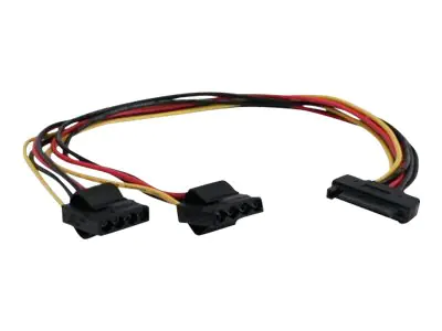 InLine - Netzteil - interne Stromversorgung, 4-polig (W) zu SATA-Stromstecker (M) - 30 cm - verseilt