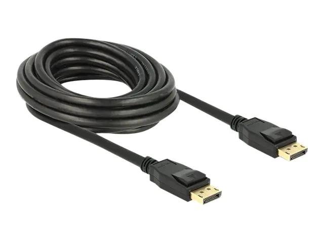 DeLOCK - DisplayPort-Kabel - DisplayPort (M) bis DisplayPort (M) - 5 m - eingerastet - Schwarz DeLOCK - DisplayPort-Kabel - DisplayPort (M) bis DisplayPort (M) - 5 m - eingerastet - Schwarz