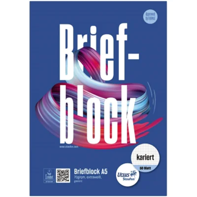 Ursus Briefblöcke DIN A5 kariert - Bürokleinmaterial 608731020