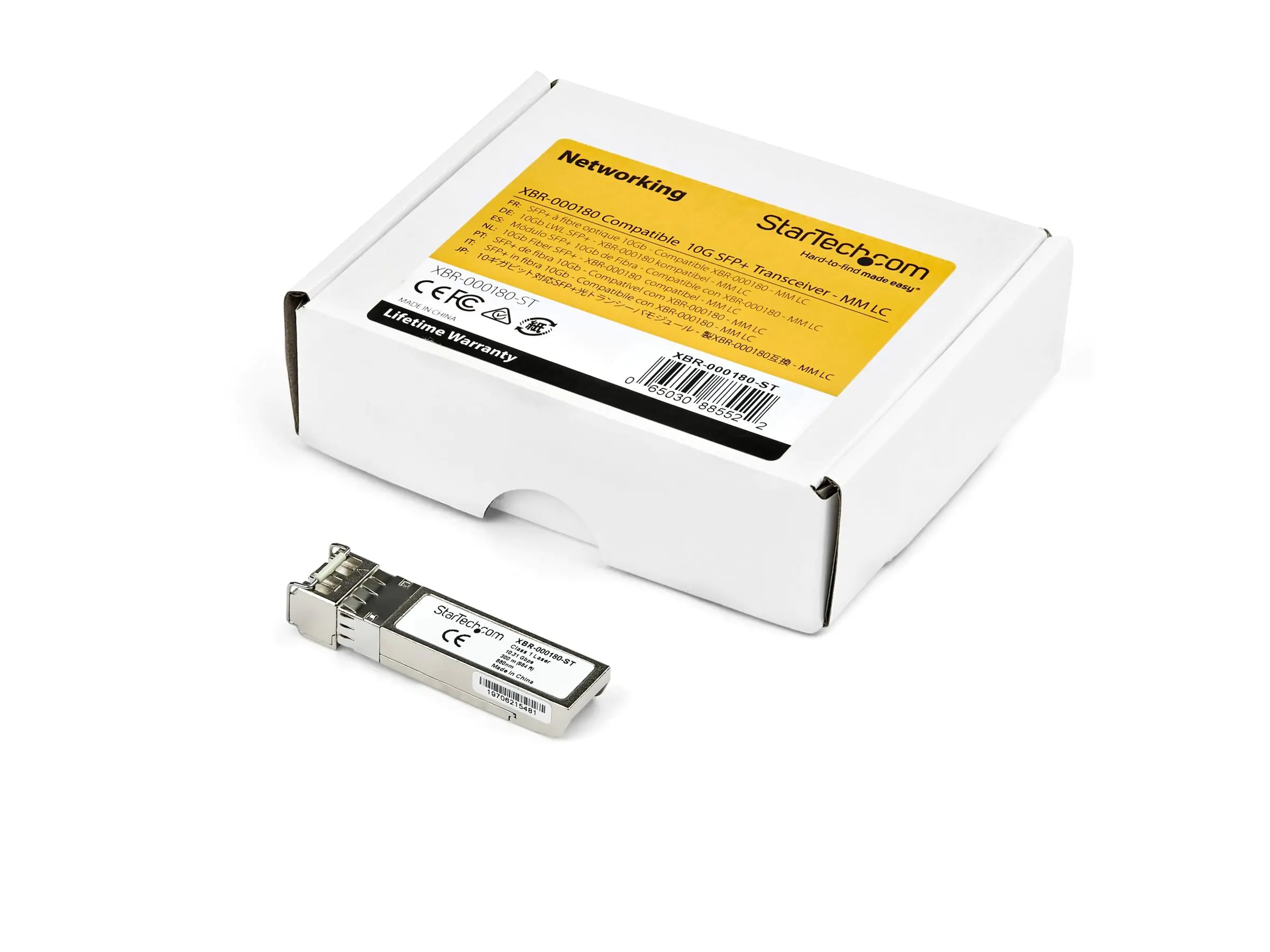 StarTech.com 44W4408-ST Transceiver Modul (SFP+ Module, 10GBase-SR Brocade kompatibel, Glasfaser, 850nm, LC Multimode mit DDM)