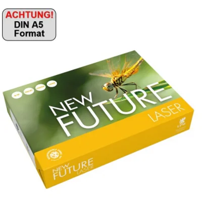 New Future Multifunktionspapier New Future Laser DIN A5 80g/m² weiß 500 Bl./Pack. New Future Multifunktionspapier New Future Laser DIN A5 80g/m² weiß 500 Bl./Pack.