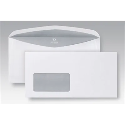 POSTHORN Briefumschlag 2000 DIN C6/C5 229 x 114 mm (B x H) mit Fenster 80g/m² mit gummierter Klappe Papier weiß 1.000 St./Pack.