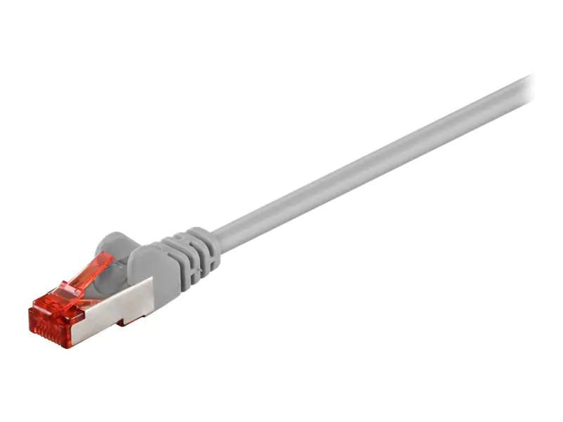 goobay - Netzwerkkabel - RJ-45 (M) zu RJ-45 (M) - 1.5 m - SFTP, PiMF - CAT 6 - geformt - Grau goobay - Netzwerkkabel - RJ-45 (M) zu RJ-45 (M) - 1.5 m - SFTP, PiMF - CAT 6 - geformt - Grau