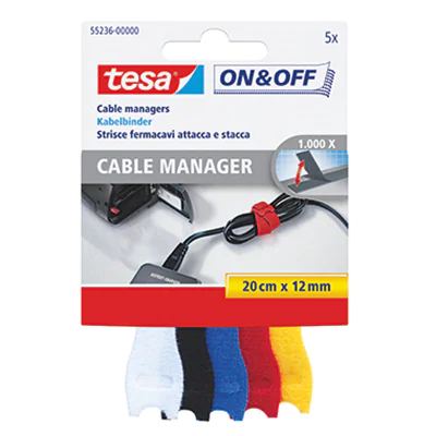 tesa Kabelbinder On & Off Cable Manager 55236-00000 5 St./Pack. tesa Kabelbinder On & Off Cable Manager 55236-00000 5 St./Pack.