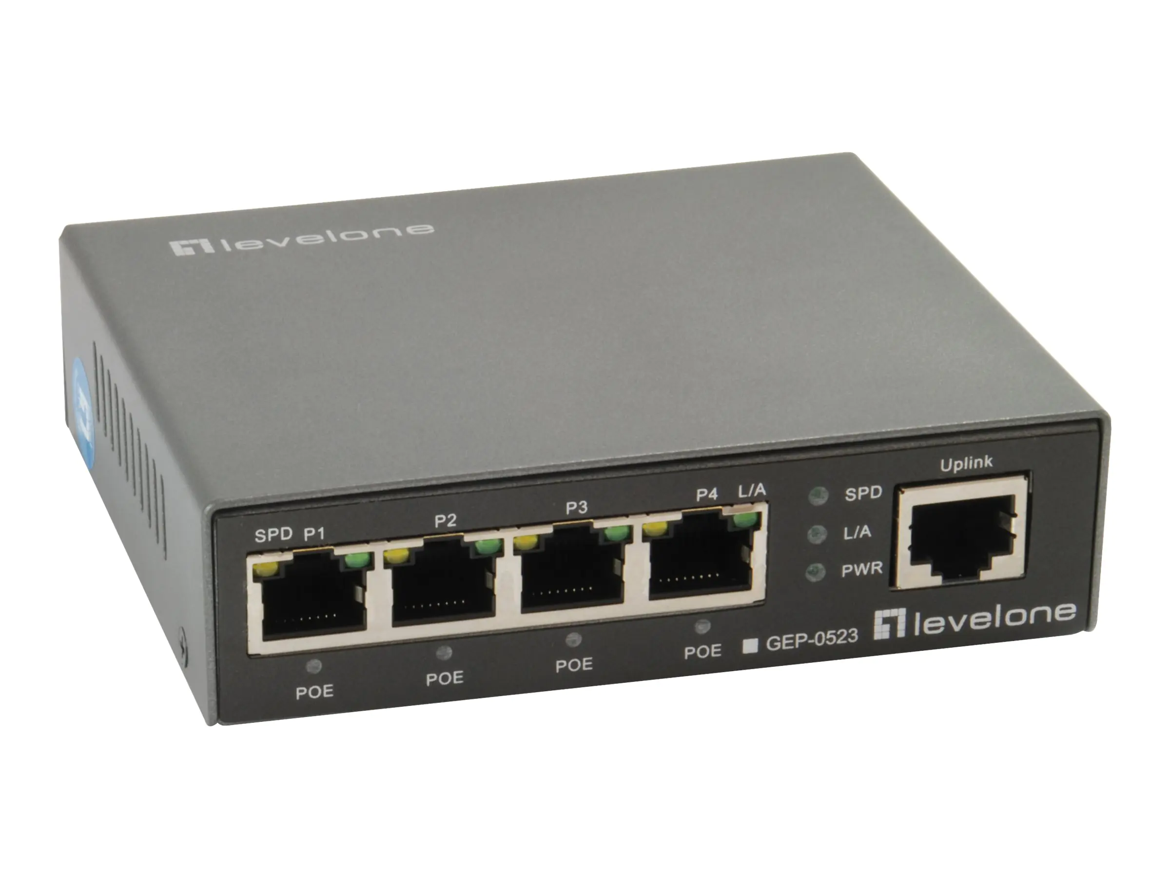 LevelOne GEP-0523 - Switch - 4 x 10/100/1000 (PoE+)