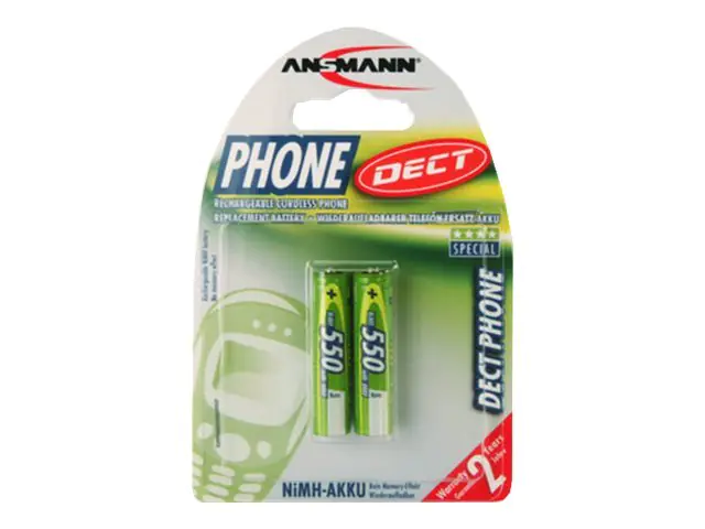 ANSMANN Dect - Batterie 2 x AAA - NiMH - 550 mAh ANSMANN Dect - Batterie 2 x AAA - NiMH - 550 mAh