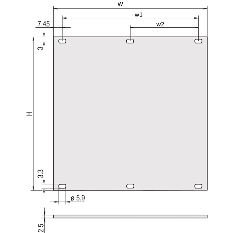 SCHROFF TEILFRONTPL. 84TE VORELOX - Rack-Zubehör 30818434