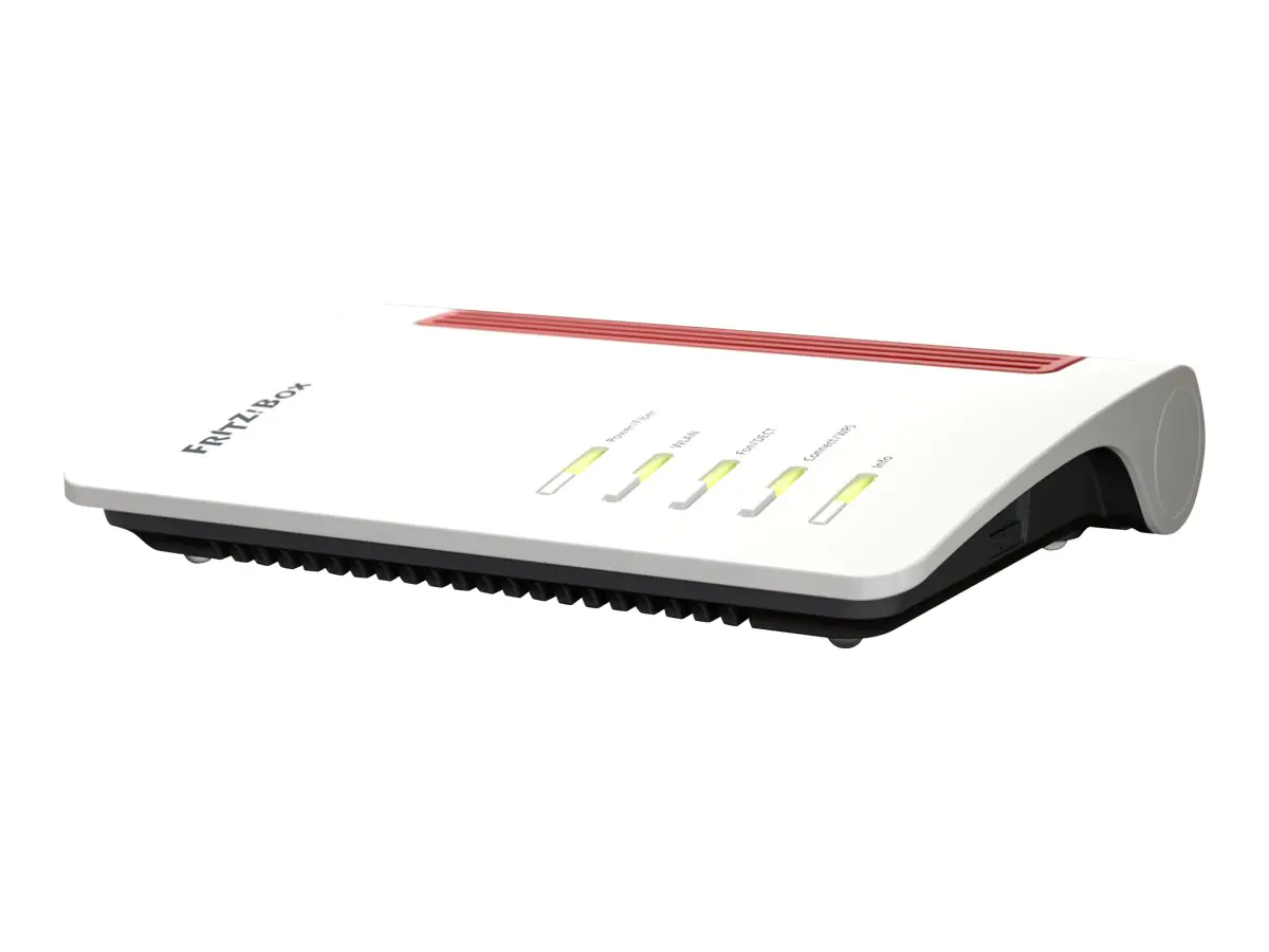 AVM FRITZ!Box 5530 Fiber - Wireless Router - GPON-Terminal / Stimmen-Karte 3-Port-Switch - 1GbE, 2.5GbE, GPON, XGS-PON, AON - Wi-Fi 6 - Dual-Band - VoIP-Telefonadapter (DECT) AVM FRITZ!Box 5530 Fiber - Wireless Router - GPON-Terminal / Stimmen-Karte 3-Port-Switch - 1GbE, 2.5GbE, GPON, XGS-PON, AON - Wi-Fi 6 - Dual-Band - VoIP-Telefonadapter (DECT)