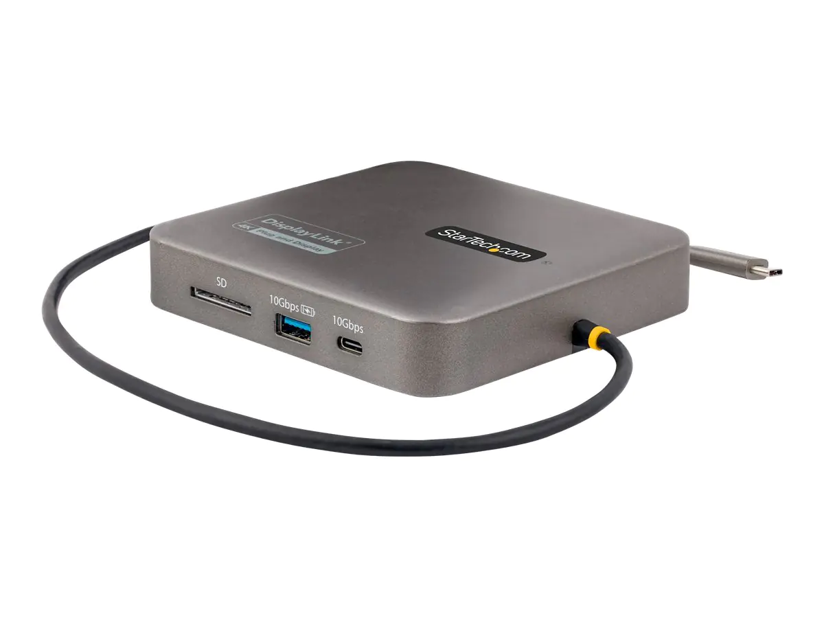 StarTech Universal USB C multiport adapter - Apple M1/M2 Dual Display compatible - DisplayLink Cert Dual 4K 60Hz HDMI 2.0b - 1xA/1xC USB 3.2 10Gbps hub | 100W PD charging - Type-C Mini docking station - Power adapter/bus powered - Win/Chrome/macOS - Docki