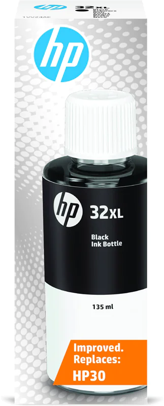 HP 32XL - 135 ml - mit hoher Kapazität - Schwarz - original - Nachfülltinte - für Smart Tank 51XX, 67X, 70XX, 73XX, 750, 76XX; Smart Tank Plus 55X, 570, 655 HP 32XL - 135 ml - mit hoher Kapazität - Schwarz - original - Nachfülltinte - für Smart Tank 51XX, 67X, 70XX, 73XX, 750, 76XX; Smart Tank Plus 55X, 570, 655