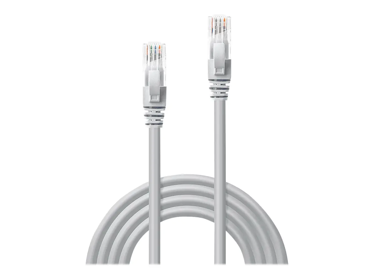 Lindy - Netzwerkkabel - RJ-45 (M) bis RJ-45 (M) - 50 cm - UTP - CAT 6 - geformt, ohne Haken, verseilt - Grau Lindy - Netzwerkkabel - RJ-45 (M) bis RJ-45 (M) - 50 cm - UTP - CAT 6 - geformt, ohne Haken, verseilt - Grau