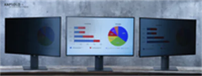 KAPSOLO KAP11019 - Monitor - Rahmenloser Display-Privatsphärenfilter - Transparent - Privat