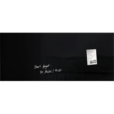 SIGEL Magnetboard Artverum GL240 1.300x550x15mm Glas schwarz SIGEL Magnetboard Artverum GL240 1.300x550x15mm Glas schwarz