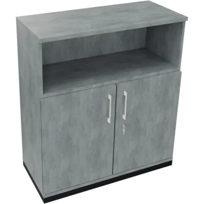 Kombischrank 2OH Tür 1OH Regal B1000xT442xH1133mm an/Beton Kombischrank 2OH Tür 1OH Regal B1000xT442xH1133mm an/Beton
