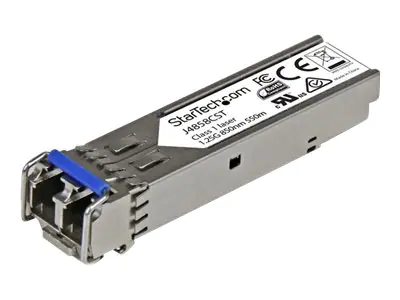 StarTech Gigabit LWL SFP Transceiver Modul - HP J4858C kompatibel - MM LC mit DDM - 550m - 1000Base-SX - SFP (Mini-GBIC)-Transceiver-Modul (gleichwertig mit: HP J4858C) - GigE - 1000Base-SX - LC Multi-Mode - bis zu 550 m - 850 nm - für P/N: IES101G2SFPW, StarTech Gigabit LWL SFP Transceiver Modul - HP J4858C kompatibel - MM LC mit DDM - 550m - 1000Base-SX - SFP (Mini-GBIC)-Transceiver-Modul (gleichwertig mit: HP J4858C) - GigE - 1000Base-SX - LC Multi-Mode - bis zu 550 m - 850 nm - für P/N: IES101G2SFPW,