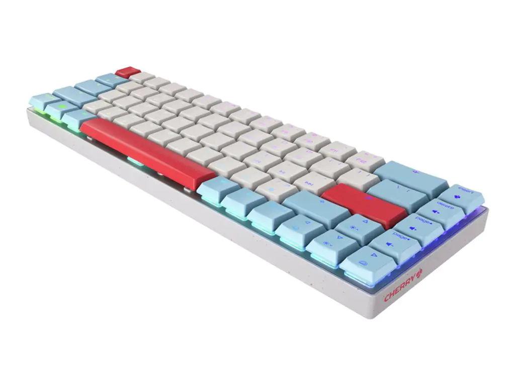 CHERRY MX LP 2.1 - Tastatur - compact - Hintergrundbeleuchtung - kabellos - 2.4 GHz, Bluetooth 5.2, kabelgebunden - QWERTY - GB - Tastenschalter: CHERRY MX Low Profile - weiß CHERRY MX LP 2.1 - Tastatur - compact - Hintergrundbeleuchtung - kabellos - 2.4 GHz, Bluetooth 5.2, kabelgebunden - QWERTY - GB - Tastenschalter: CHERRY MX Low Profile - weiß