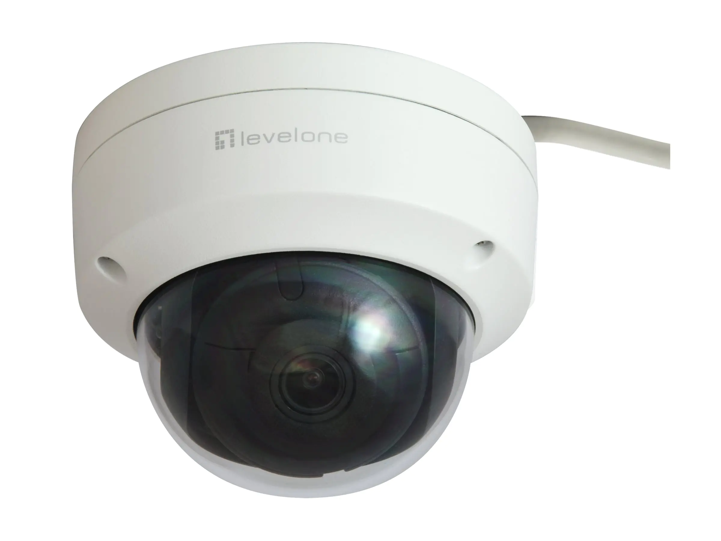 LevelOne GEMINI series FCS-3403 - Netzwerk-Überwachungskamera - Kuppel - Außenbereich - Vandalismussicher / Wetterbeständig - Farbe (Tag&Nacht)