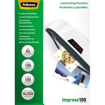 Fellowes Laminierfolie Impress 100 5351002 DIN A5 tr 100 St./Pack. Fellowes Laminierfolie Impress 100 5351002 DIN A5 tr 100 St./Pack.