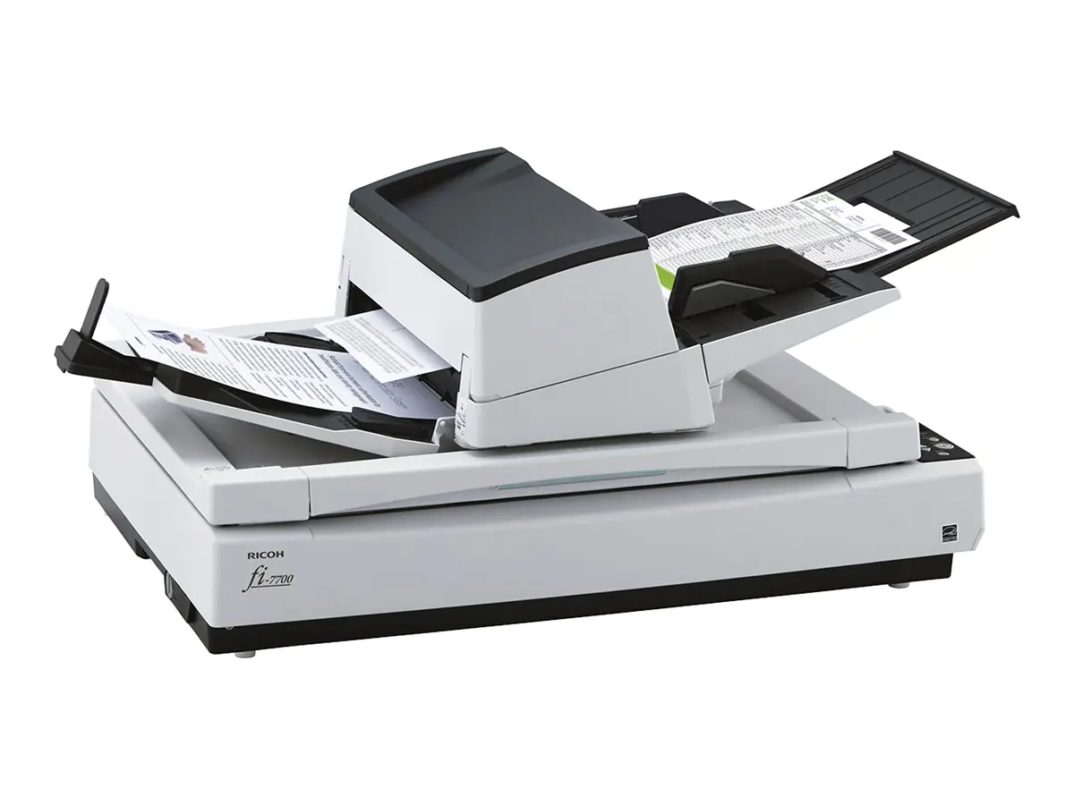 Ricoh fi-7700 - Dokumentenscanner - Triple-CCD - Duplex - ARCH B - 600 dpi x 600 dpi - bis zu 100 Seiten/Min. (einfarbig) PA03740-B001