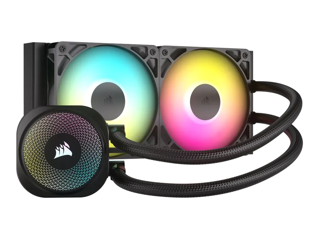 Corsair Nautilus 240 RS ARGB - Prozessor-Flüssigkeitskühlsystem - Kühlergröße: 240 mm - (für: LGA1851, LGA1700, AM5, AM4) CW-9060092-WW