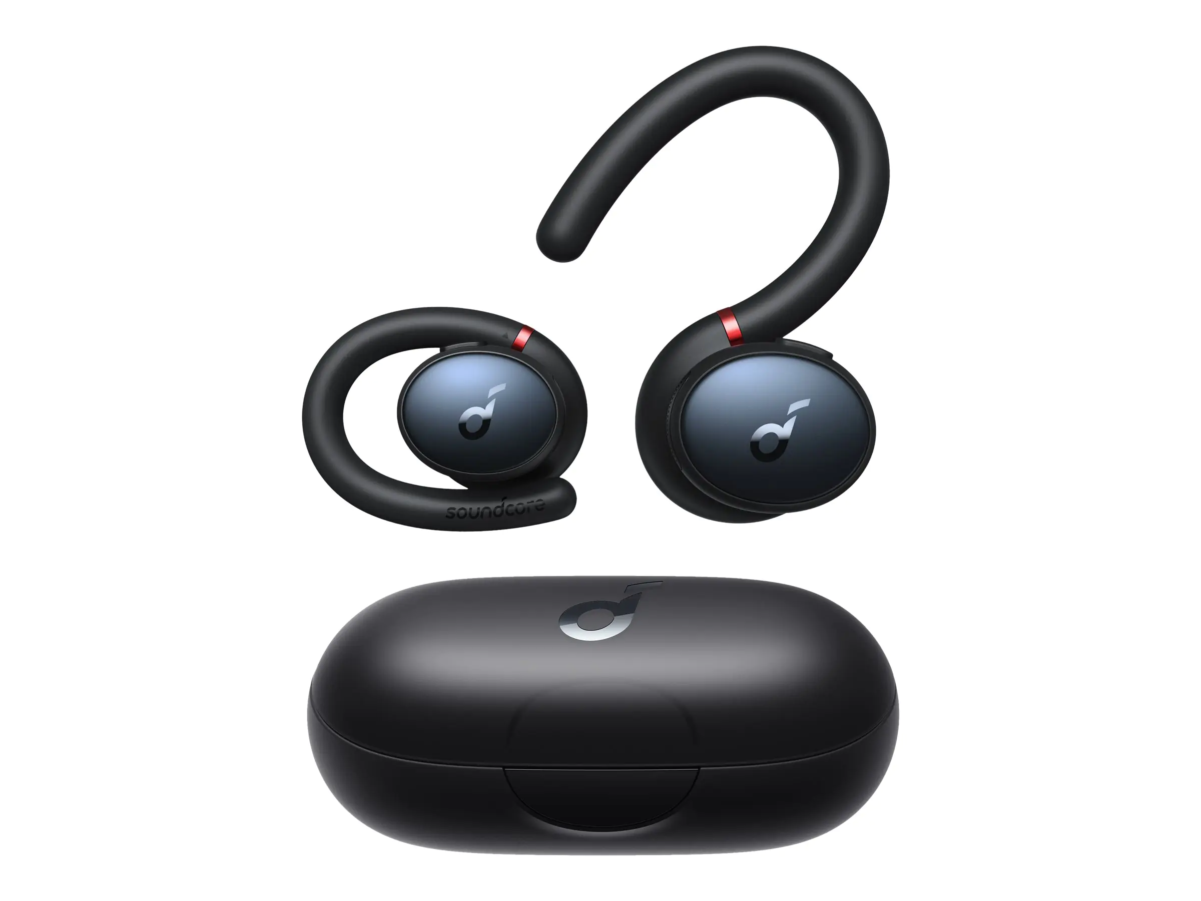 Soundcore Sport X10 - True Wireless-Kopfhörer mit Mikrofon - im Ohr - über dem Ohr angebracht - Bluetooth - aktive Rauschunterdrückung - Geräuschisolierung - Schwarz