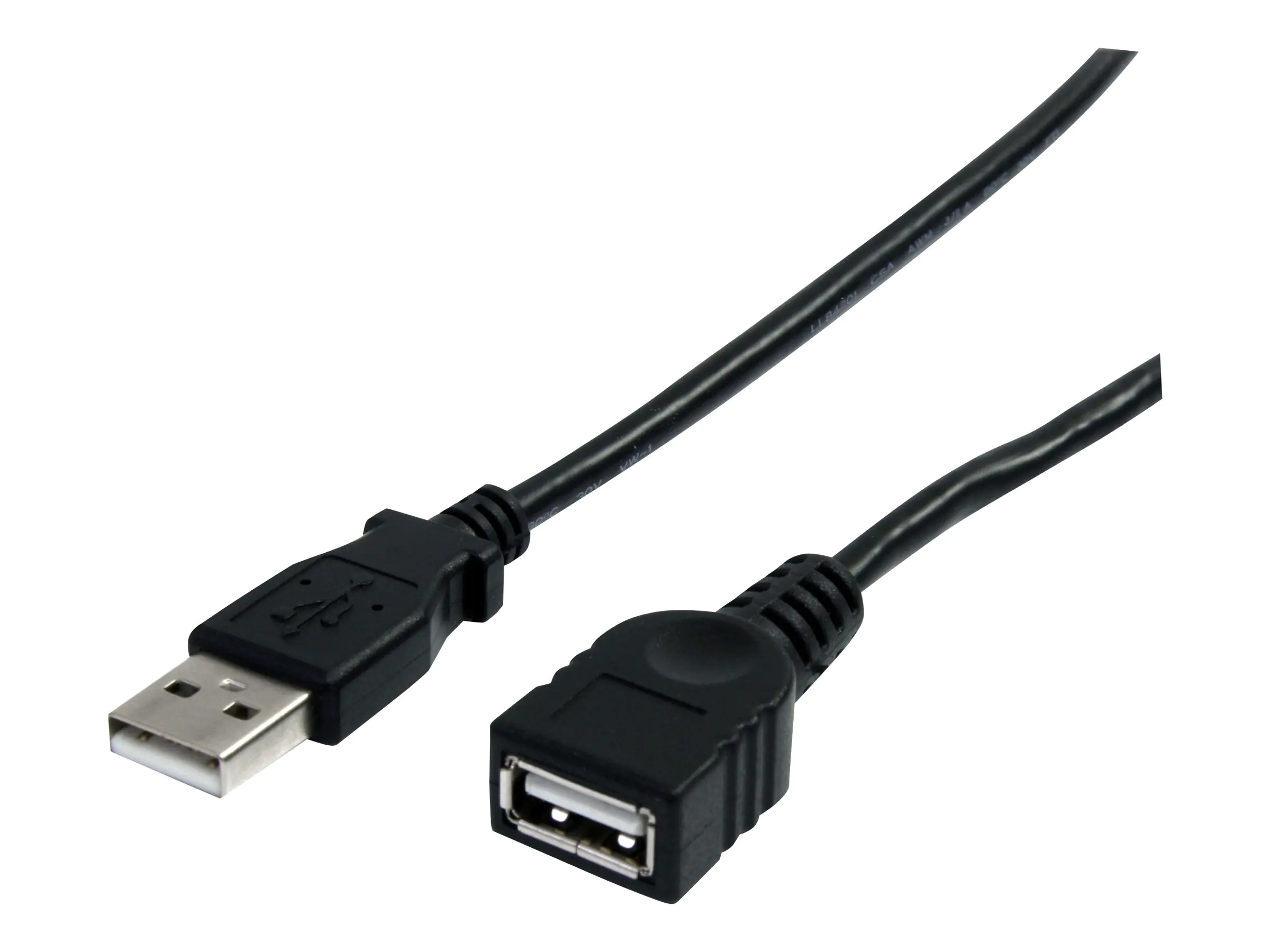 StarTech.com 1,8m USB 2.0 A Verlängerungskabel - Stecker / Buchse - USB Verlängerung - Schwarz - USB-Verlängerungskabel - USB (M) USBEXTAA6BK