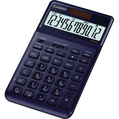 CASIO® Tischrechner JW-200SC 109 x 11 x 184 mm (B x H x T) Solar-Energie, Batterie marineblau CASIO® Tischrechner JW-200SC 109 x 11 x 184 mm (B x H x T) Solar-Energie, Batterie marineblau
