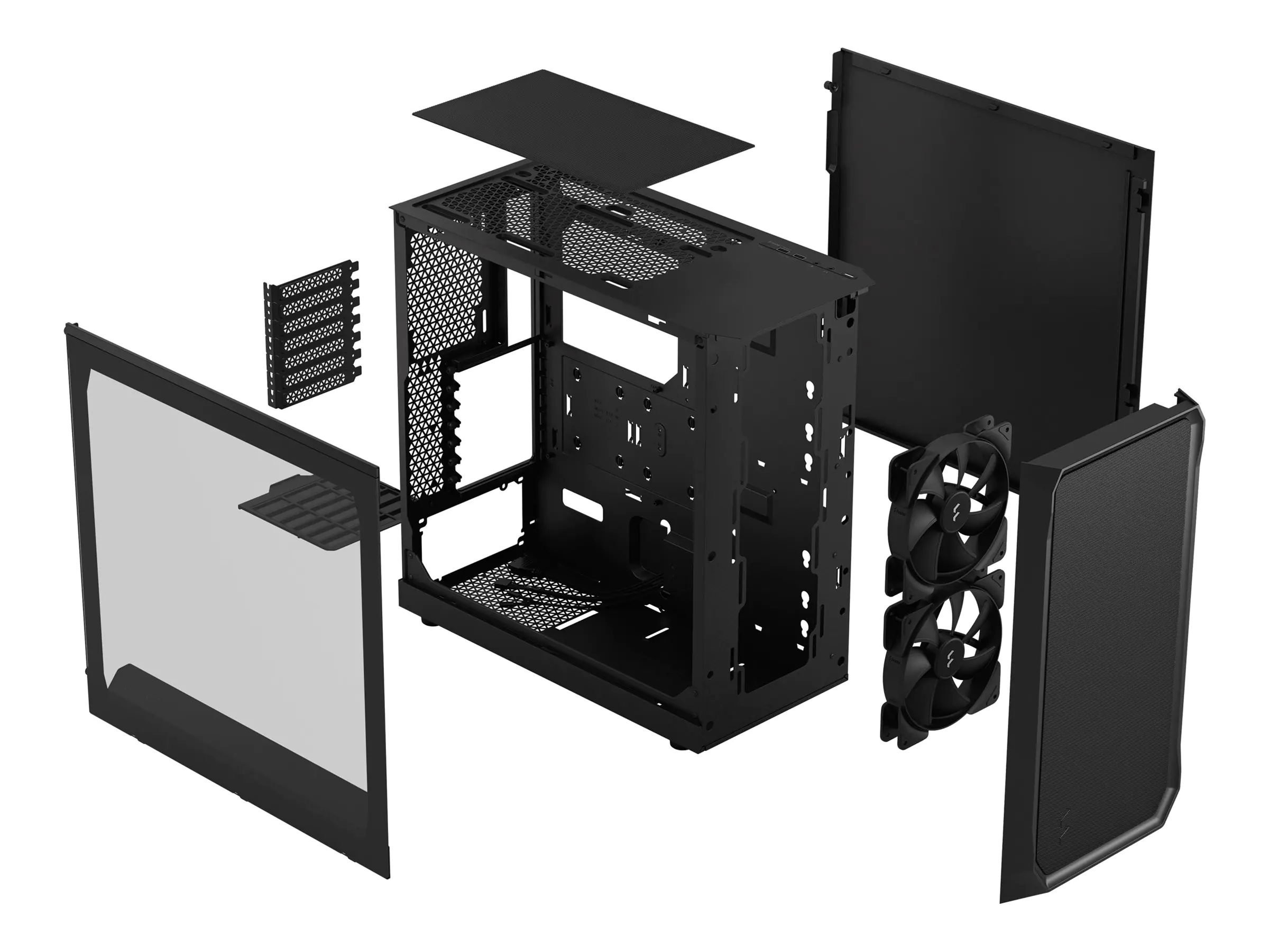 Fractal Design Focus 2 - Tower - ATX - Seitenteil mit Fenster (gehärtetes Glas) FD-C-FOC2A-01