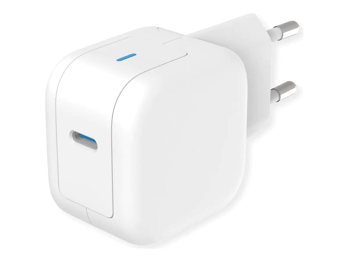 ROLINE USB Ladegeraet 20W 1x USB-C-Port PD GaN weiß