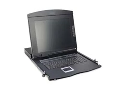 DIGITUS 17" LCD KVM Konsole, 1-Port VGA, deutsche Tastatur DS-72210-1GE