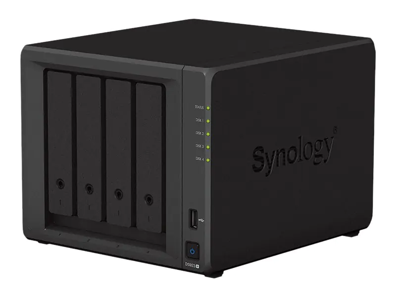 Synology Disk Station DS923+ - NAS-Server - 4 Schächte - SATA 6Gb/s / eSATA - RAID RAID 0, 1, JBOD, 5, 6, 10 - RAM 4 GB - Gigabit Ethernet - iSCSI Support Synology Disk Station DS923+ - NAS-Server - 4 Schächte - SATA 6Gb/s / eSATA - RAID RAID 0, 1, JBOD, 5, 6, 10 - RAM 4 GB - Gigabit Ethernet - iSCSI Support
