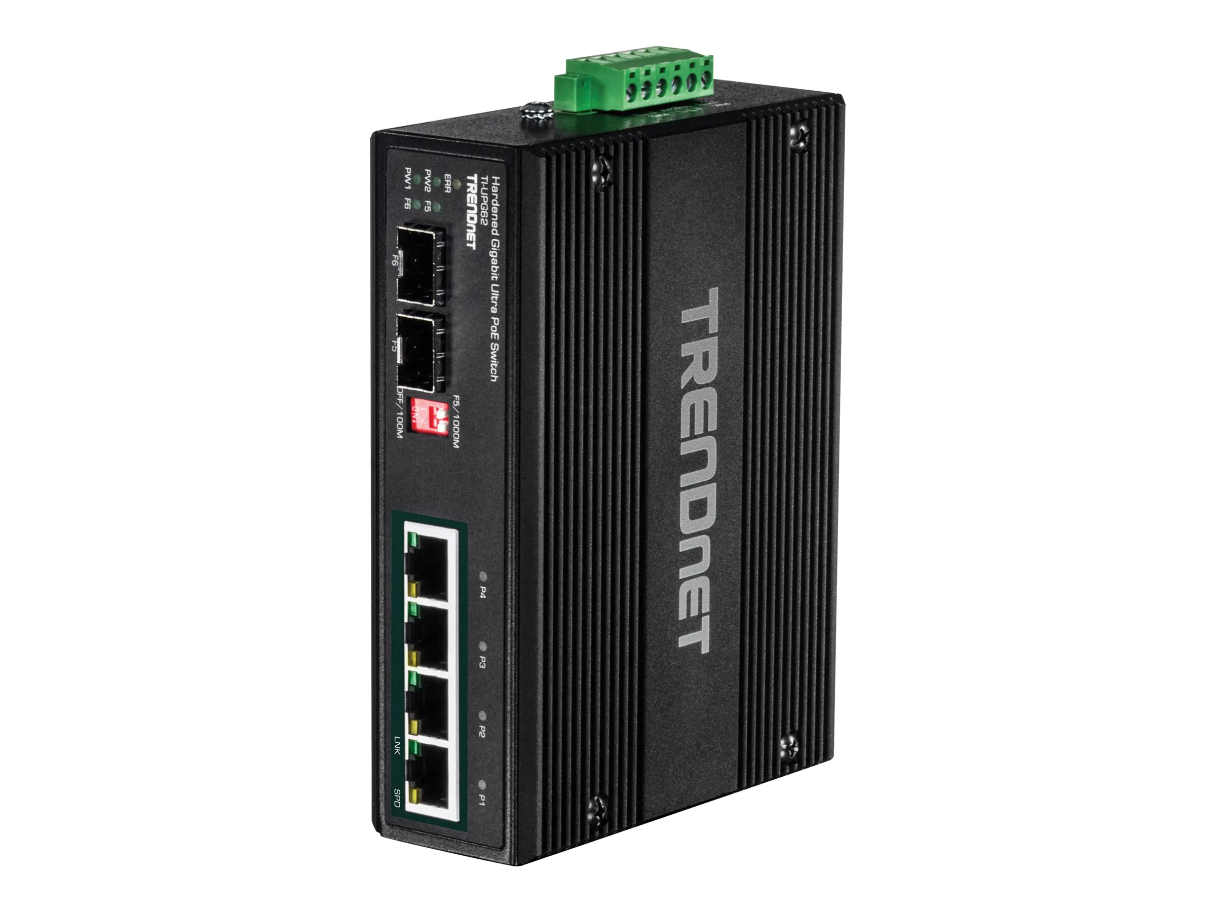 TRENDnet TI-UPG62 - Switch - unmanaged - 4 x 10/100/1000 (PoE+)
