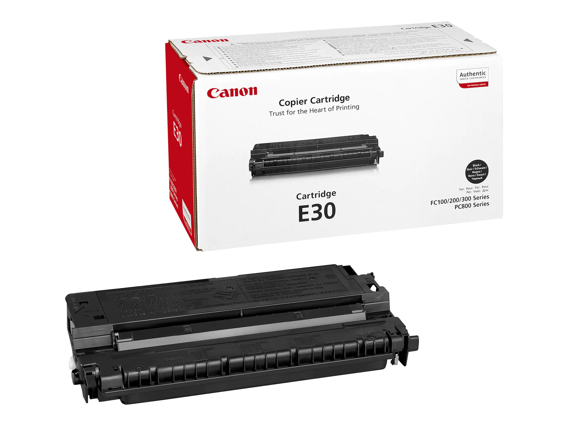 Canon E-30 - Schwarz - Original - Tonerpatrone - für FC-10X, 12X, 20X, 210, 22X, 230, 310, 33X, 530; PC740, 750, 760, 770, 780, 860, 880, 890 Canon E-30 - Schwarz - Original - Tonerpatrone - für FC-10X, 12X, 20X, 210, 22X, 230, 310, 33X, 530; PC740, 750, 760, 770, 780, 860, 880, 890