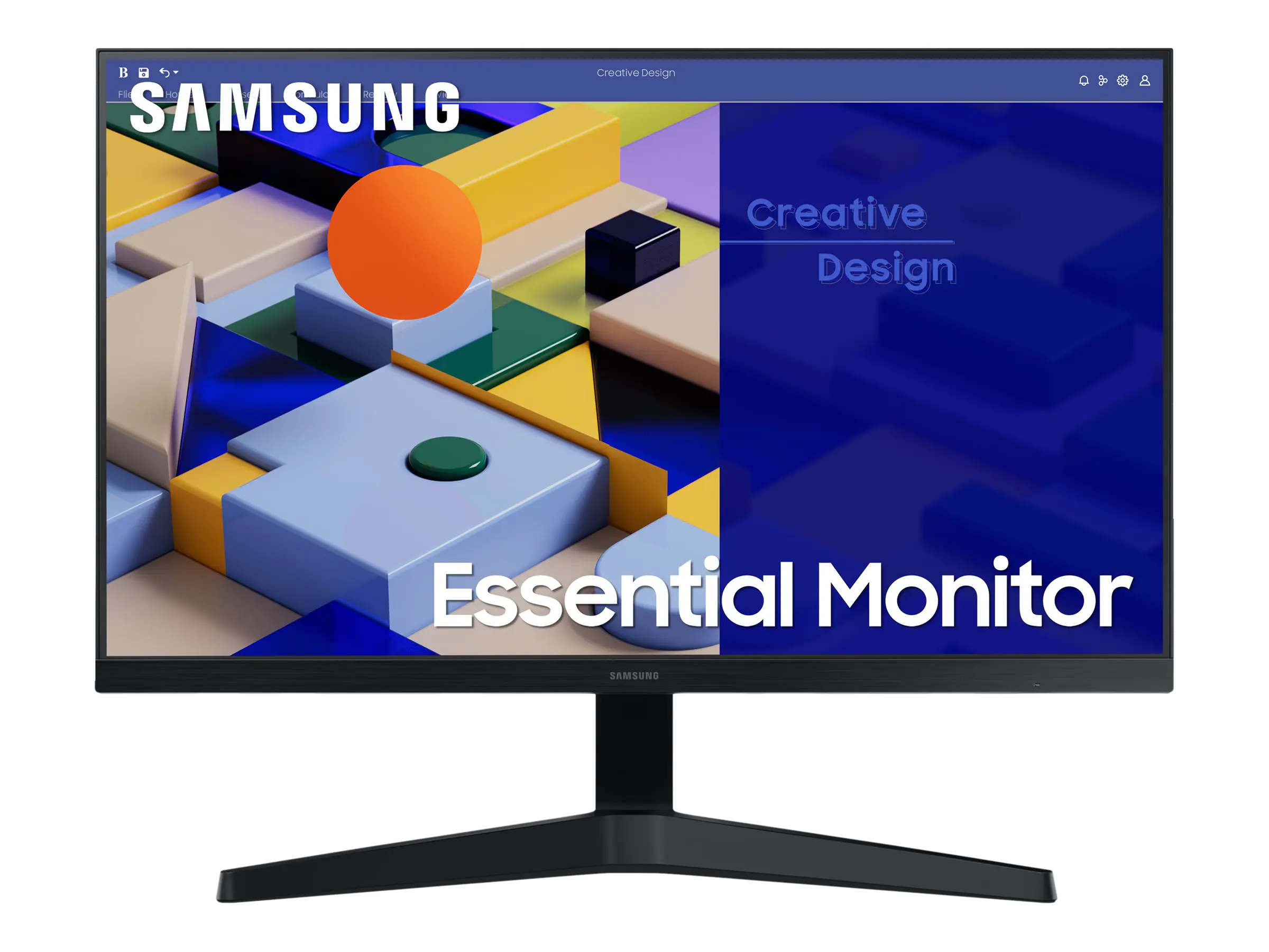 Samsung S24C310EAU - S31C Series - LED-Monitor - 61 cm (24") - 1920 x 1080 Full HD (1080p) @ 75 Hz - IPS - 250 cd/m² - 1000:1 - 5 ms - HDMI, VGA - Schwarz